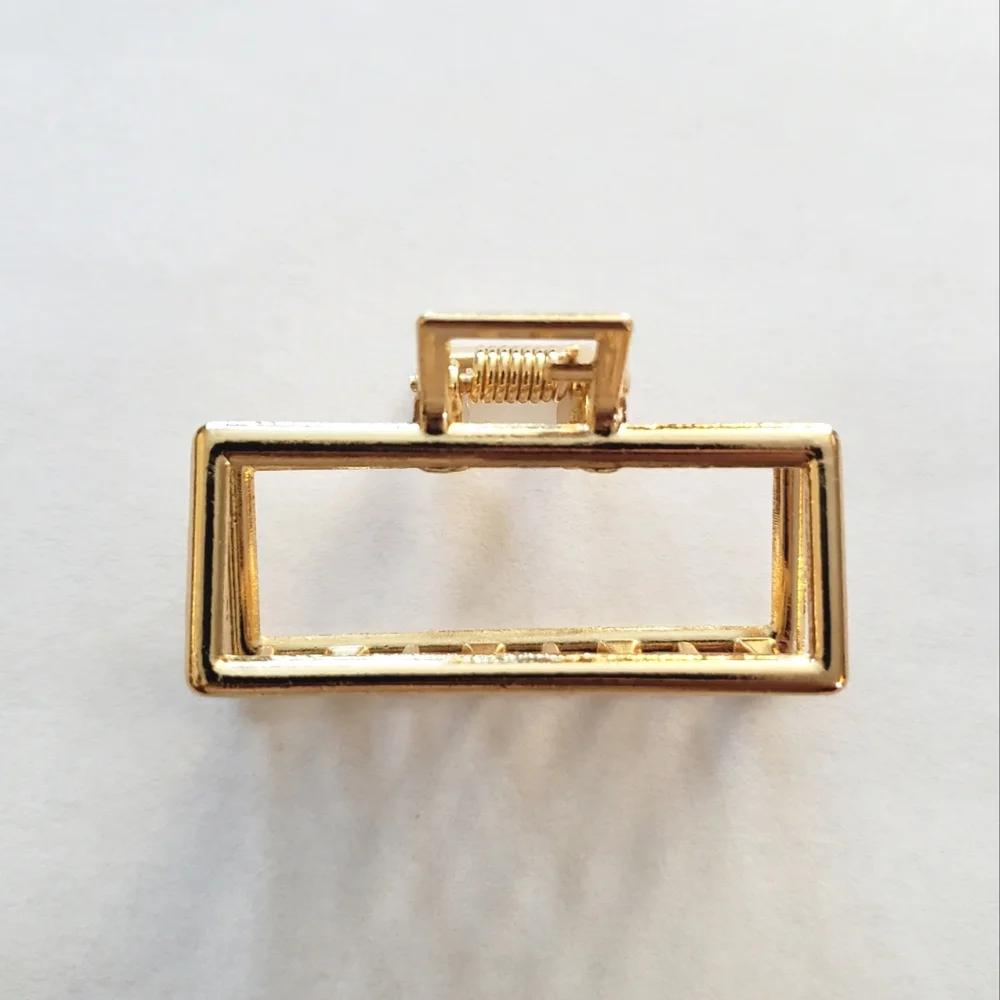Gold Tone Metal Hair Claw Hair Clip